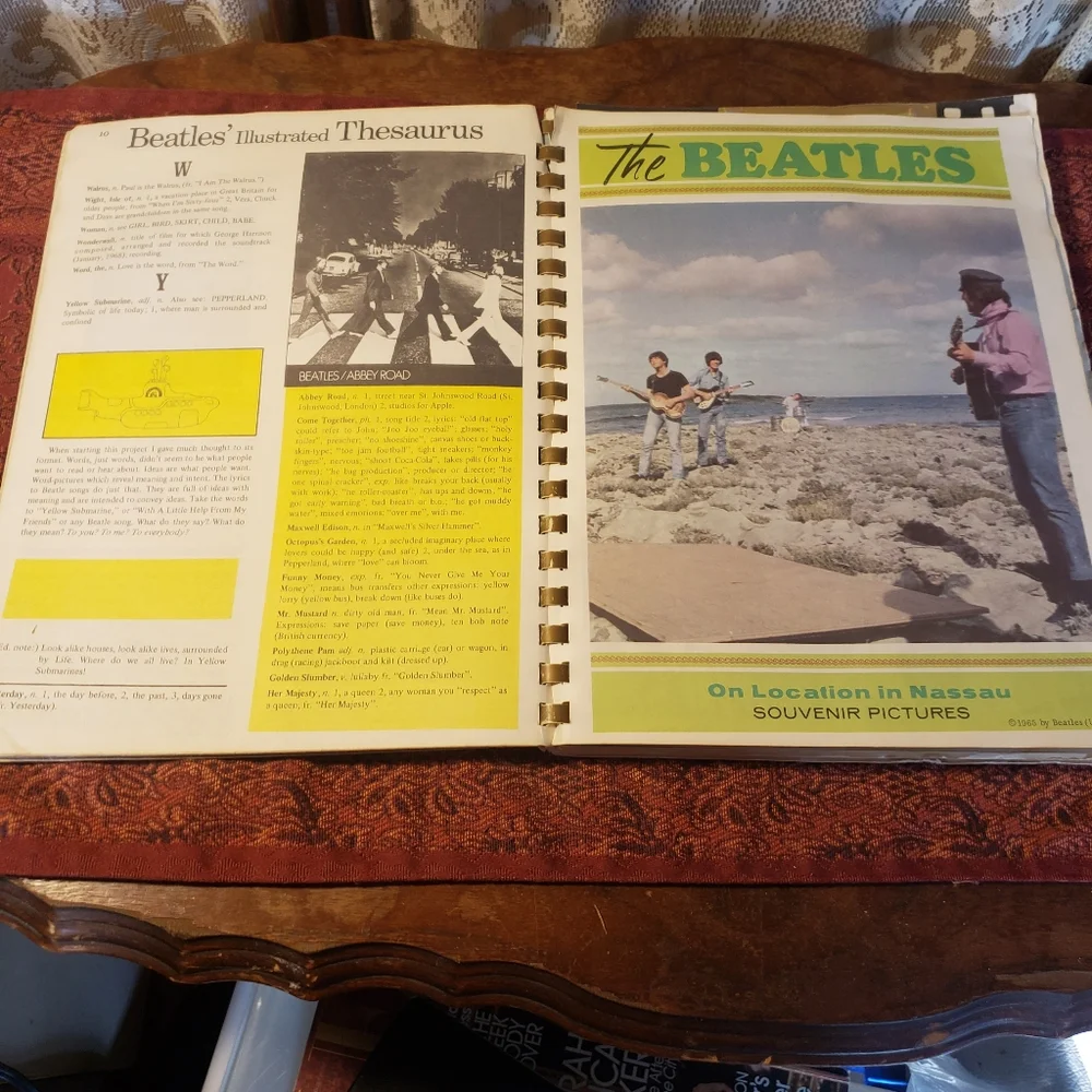 Vintage Beatles Music Book Featuring Sheet Music Photos of the Fab 4- BX16 - Picture 5 of 16